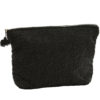 Trousse de toilette brodée avec pompon - Noir - GM