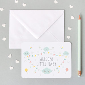 Carte Welcome little baby