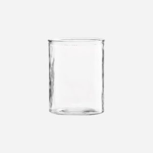 Vase Cylinder en verre – H15 cm