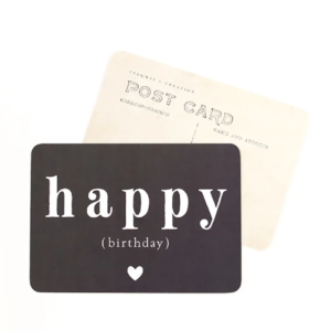 Carte postale Happy birthday – Adèle – Ardoise