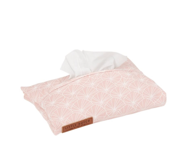 Housse pour lingettes Lily Leaves Pink Oeko-Tex