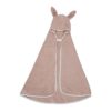 Cape de bain bébé OEKO-TEX®- Lapin - Vieux rose