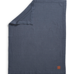 Couverture en coton Oeko-tex Blue tender – 75×100 cm