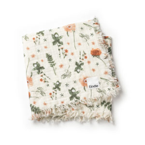 Couverture en coton froissé Oeko-tex Meadow blossom – 75×100 cm