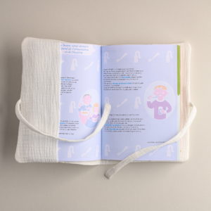 Protège carnet de santé Mina en coton bio – Handmade