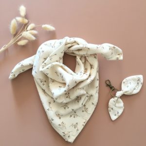 Chèche en coton bio handmade – Romy