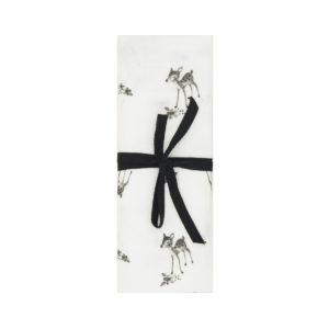 Lange bianca en coton bio Oeko-tex – 70 x 70 cm – Faon Ecru