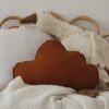 Coussin nuage en lin Oeko-Tex - Caramel