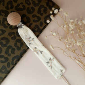 Attache-suçette en coton bio – Romy