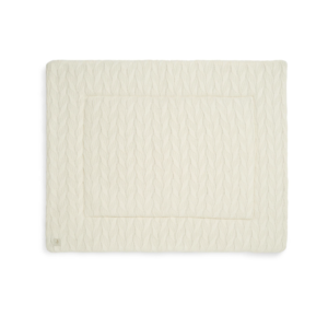 Tapis de jeu/parc 80×100 cm – Spring knit – Ivoire