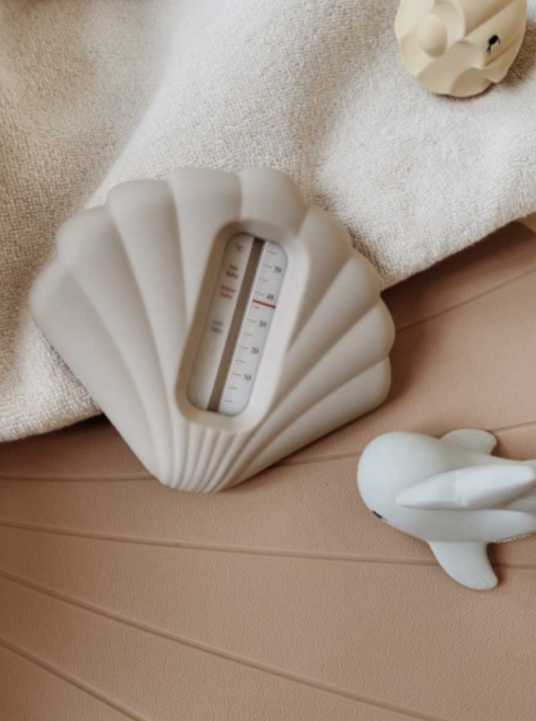 Thermomètre de bain silicone Coquillage - Warm grey