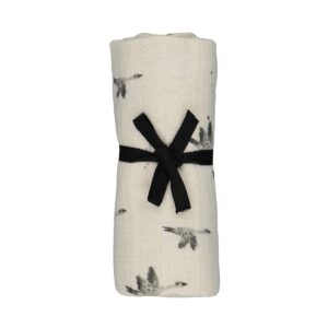 Lange bianca en coton bio Oeko-tex – 70 x 70 cm – Oie Naturel