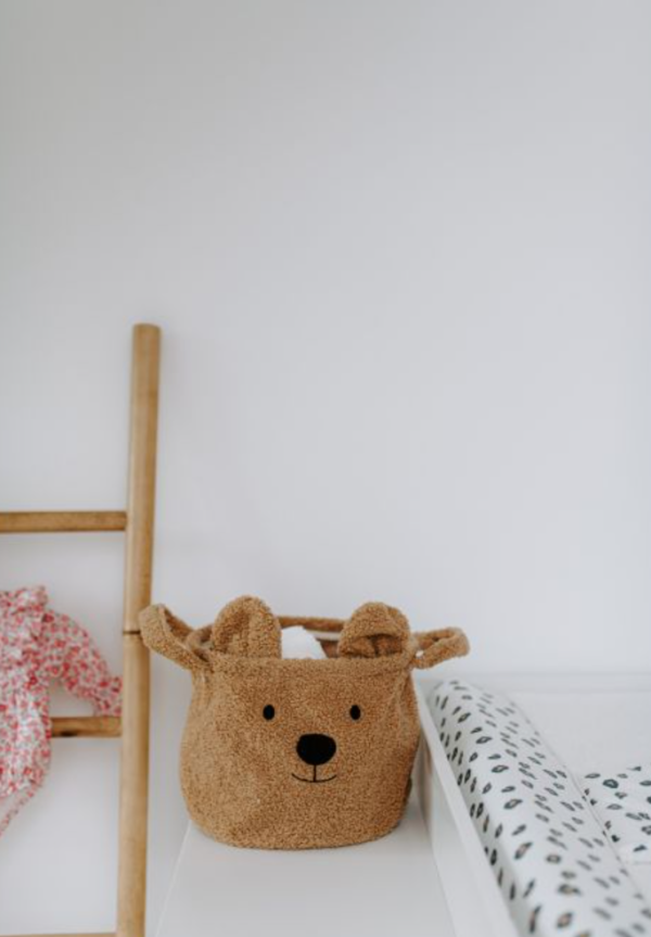 Panier de rangement Teddy 25x20x20 cm - Beige – Image 5