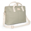 Sac à langer imperméable en coton bio Gala - Laurel green