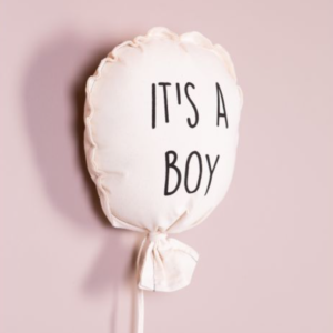 Ballon Toile – It’s A Boy – Décoration Murale – 35x26x8 cm