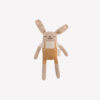 Doudou lapin handmade - salopette ocre