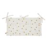 Pochette de lit Mathilde en coton bio Oeko-tex - Coeur Moutarde