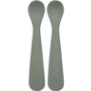 Cuillère en silicone - Lot de 2 - Ash green