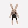 Doudou lapin handmade | salopette noire