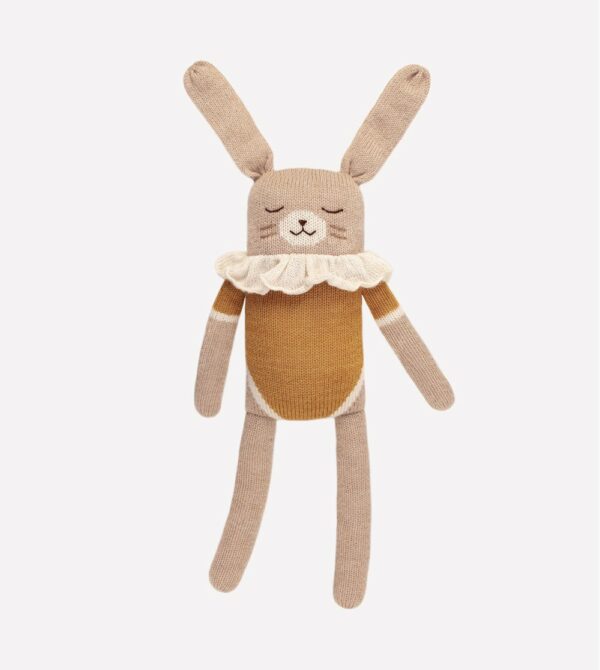 Grand doudou lapin | maillot ocre