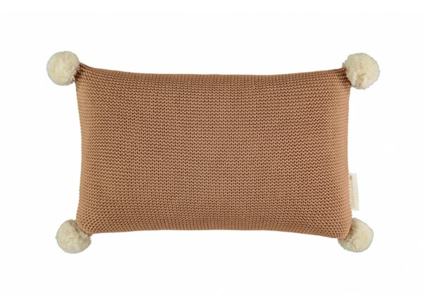 Coussin en tricot bio So natural - Biscuit