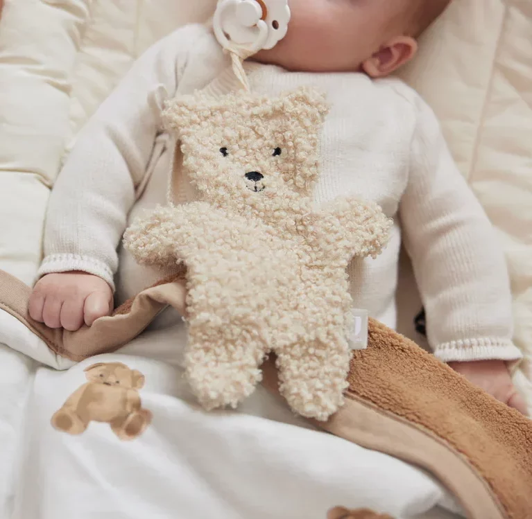 Attache-sucette doudou l Ourson naturel