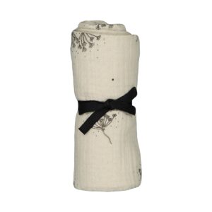 Lange bianca en coton bio Oeko-tex – 70 x 70 cm l Ombrelle naturel