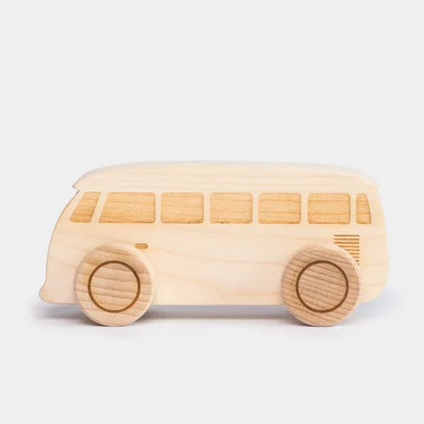 Bus vintage handmade et éco-responsable en bois FSC