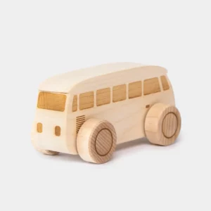 Bus vintage handmade et éco-responsable en bois FSC