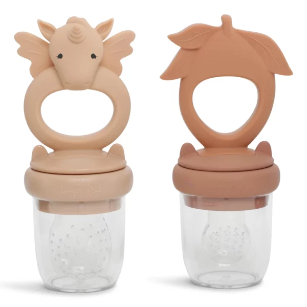 Tétine grignoteuse bébé l Lot de 2 l Rose sand / Brown clay