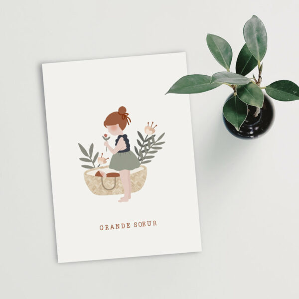 Carte postale - Grande soeur