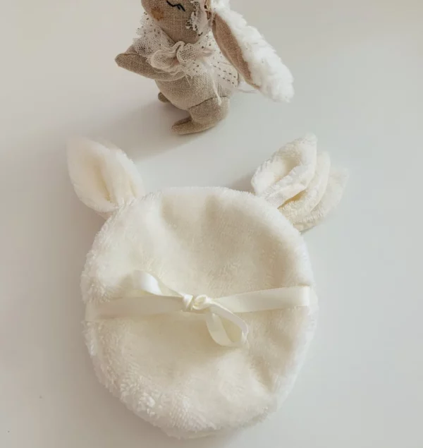 Lingettes bébé handmade en bambou bio l Lot de 3 l Lapin