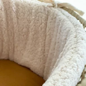 Tour de lit bébé handmade l Sherpa Oeko-tex  l Crème