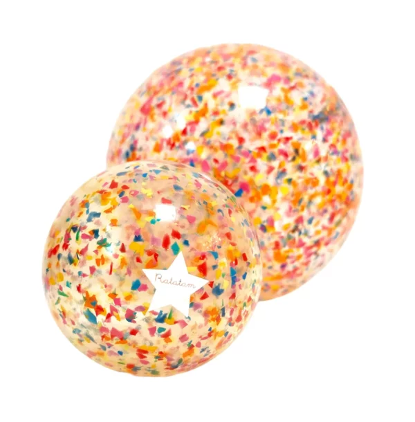 Ballon l Confetti multicolore l D22 cm