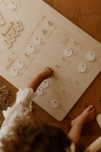 Tableau en bois "Mes petites routines"