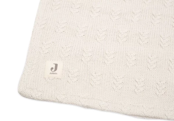 Couverture Grain knit Oeko-tex 75x100 cm l 0atmeal/velours