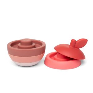 Pomme à empiler 5 pcs en silicone l Red and pinks