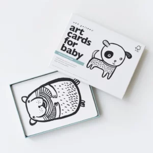 Cartes imagier bébé I contraste noir & blanc l Animaux
