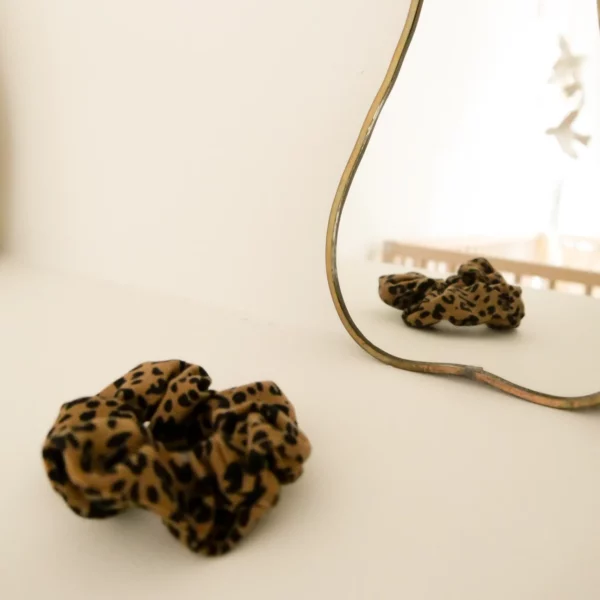 Chouchou léopard handmade