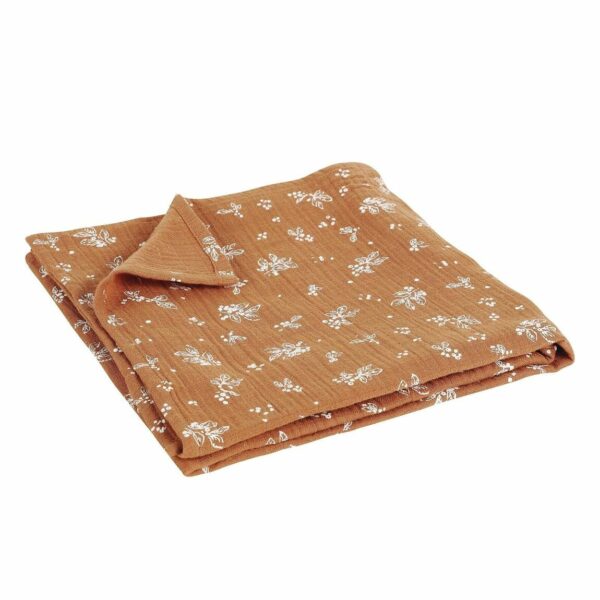 Couverture lange en coton bio l Vegetal Nut