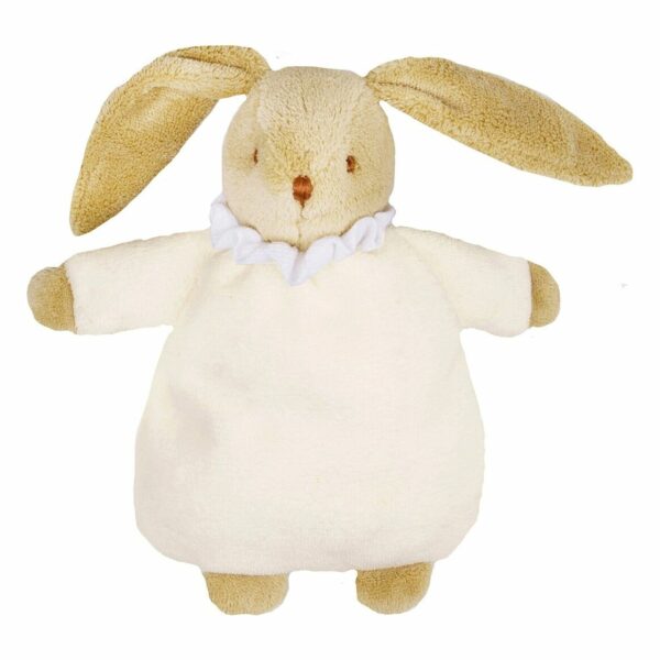 Lapin Nid d'Ange Doudou Hochet l Ivoire