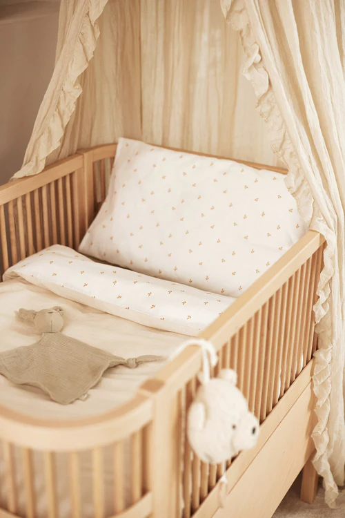 Ensemble housse de couette bébé en coton bio l 100 x 140 cm l Harvest natural