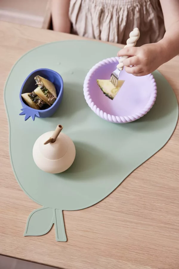 Couverts Mellow l Lot de 3 l bleu glacier/choco/vert pâle – Image 3