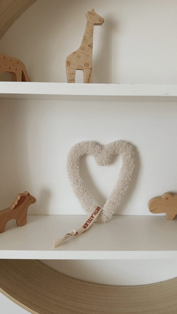 Petit coeur moumoute handmade l Craie