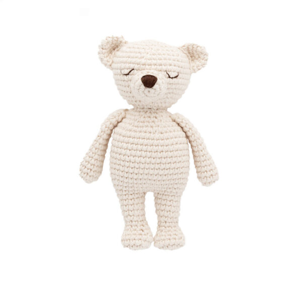 Doudou en crochet handmade l Oeko-tex l BO l'ours l polaire