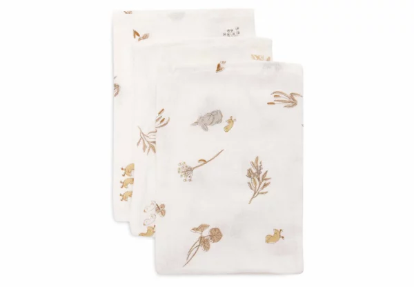 Gant de Toilette Gaze de Coton l Lot de 3 l Riverside