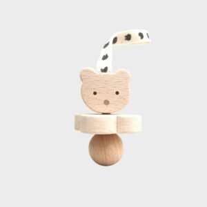 Hochet en bois handmade MINUS l ours