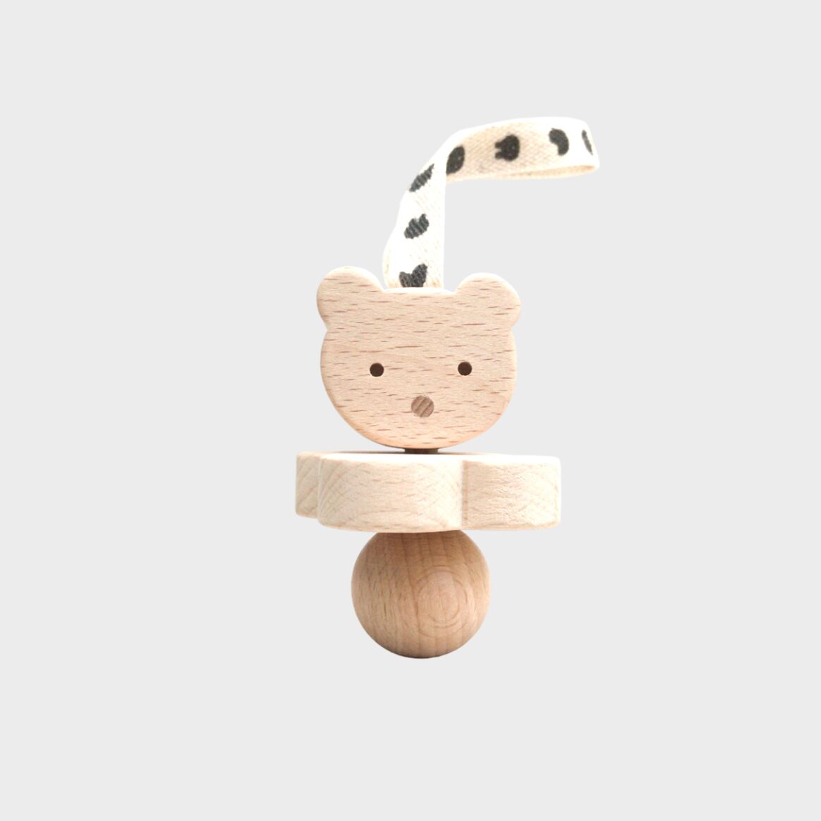 Hochet en bois handmade MINUS l ours