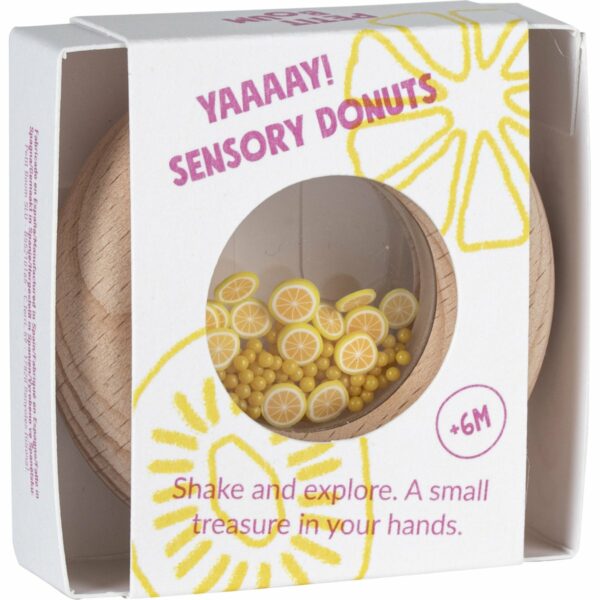 Hochet sensoriel Sensory Donut l Citron