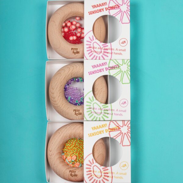 Hochet sensoriel Sensory Donut l Carottes